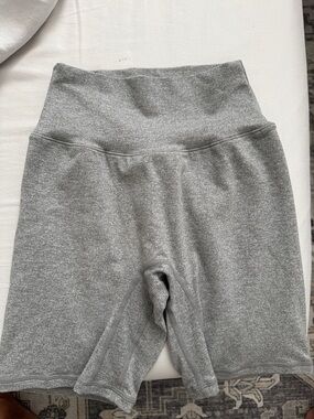 P'tula Gray Bare High-Waist Bike Shorts